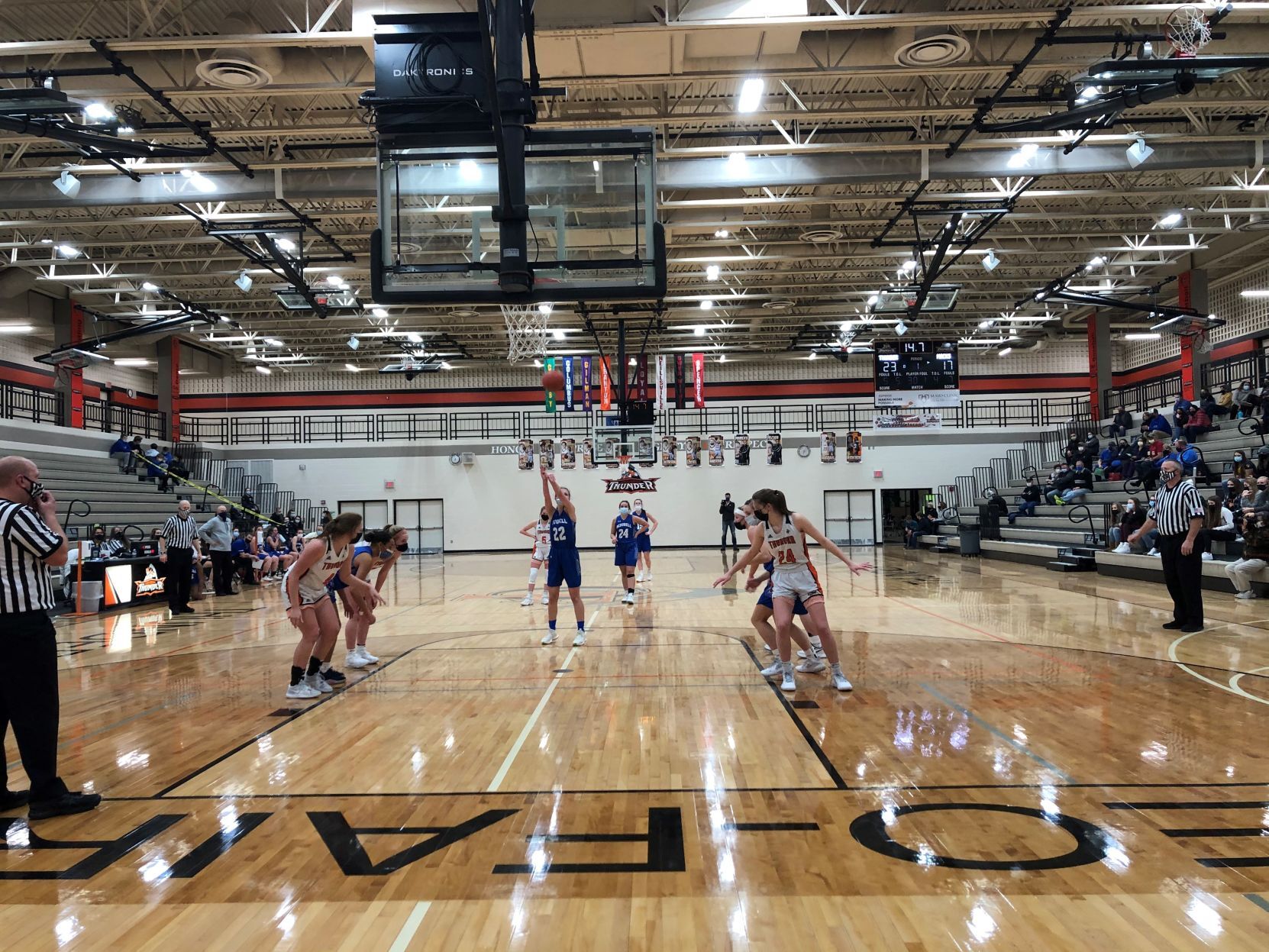 McDonell girls basketball at Osseo-Fairchild 1-11-21